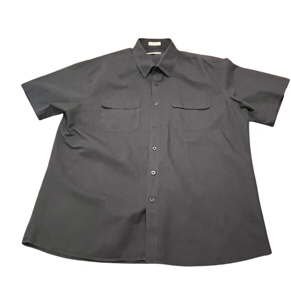 VISITOR MENS BUTTON DOWN XXL LINEN COTTON BLEND SHIRT - Picture 2 of 11